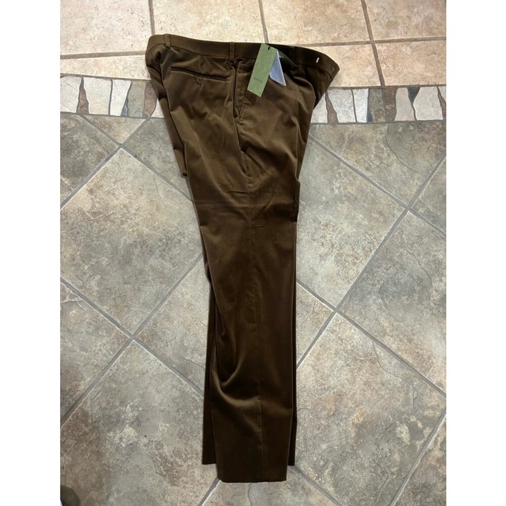 Men's Gucci velvet stretch pants size 56, European/40 US made in Italy